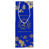 ブルー&金ゴールドスクール懇親会 ワインギフトバッグ (裏面)