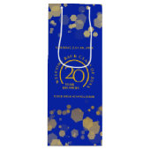 ブルー&金ゴールドスクール懇親会 ワインギフトバッグ (正面)