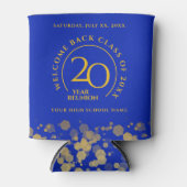 ブルー&金ゴールドスクール懇親会 缶クーラー (正面)