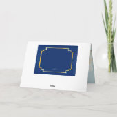 ブルー&金ゴールドハヌカー写真カード シーズンカード (裏面)