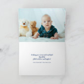 ブルー&金ゴールドハヌカー写真カード シーズンカード (内部)