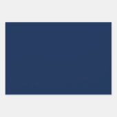 ブルー&金ゴールドプレイド ラッピングペーパーシート (正面2)