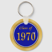 ブルー,金ゴールド格安50年クラス懇親会お土産 キーホルダー (裏面)