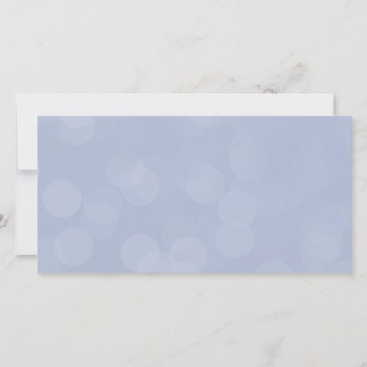 ブルー&金ゴールド結婚ズの写真の愛と感謝していありがとう サンキューカード (裏面)