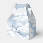 ブルー "雲の上" ブライズメイド ウィークエンド ガブリエル フェイバーボックス (正面サイド)