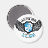 ブルー《鳥》ハヤブサの友愛の順序，ブルー《鳥》ハヤブサ マグネット (正面/裏面)