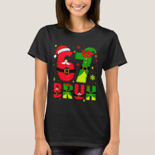 ブルー 67 シックス セブン 6 7 メメクリスマス 楽しい 男の子 Tシャツ