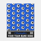 ブルー | BWサッカー名 | 数 | チーム フリースブランケット (正面)