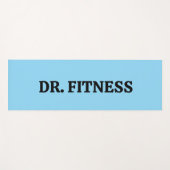 ブルー「Drフィットネス」ヨガマット ヨガマット (正面(横))