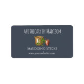 ブルー | Sage Smudgeスティック製品ラベル ラベル (正面)