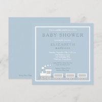 ブルー White Choo Train Boy Baby Shower | White Choo 