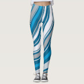 ブルー | Zazzle_Growstore レギンス (正面)