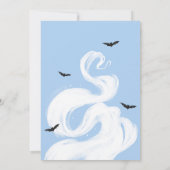 ブルーAベビーはハロウィーンのベビーシャワーを醸造している 招待状 (裏面)