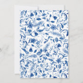 ブルーAベビーは醸造ベビーシャワー招待状 サンキューカード (裏面)