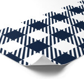 ブルーBBQまたは結婚カップルのシャワー歓迎サイン ポスター (角)