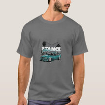 ブルーBMWのメンズグレーTシャツ