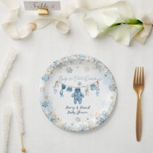 ブルーClosetlineコールドアウトサイド男の赤ちゃんシャワー