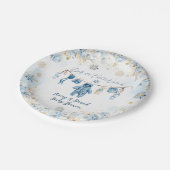 ブルーClosetlineコールドアウトサイド男の赤ちゃんシャワー ペーパープレート (アングル)