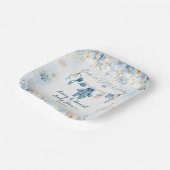 ブルーClosetlineコールドアウトサイド男の赤ちゃんシャワー ペーパープレート (傾斜あり)