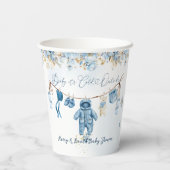 ブルーClosetlineコールドアウトサイド男の赤ちゃんシャワー 紙コップ (裏面)