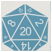 ブルーD20サイコロファブリック ファブリック (クローズアップ)