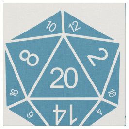 ブルーD20サイコロファブリック ファブリック