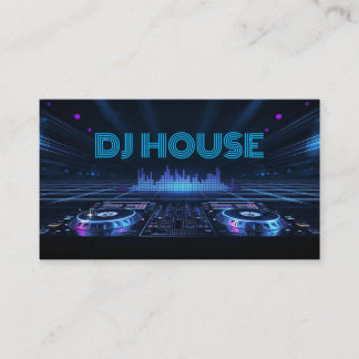ブルーDJシンガーソングライター プロフェッショナルミュージック 名刺