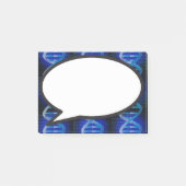 ブルーDNAスピーチバブル医療科学 ポストイット (正面)