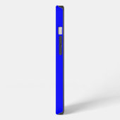 ブルーiPhone Xケース iPhoneケース (左側面)