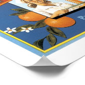 ブルーJファーストエイドブランドオレンジ ポスター (角)