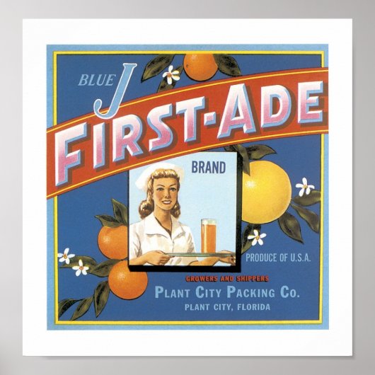 ブルーJファーストエイドブランドオレンジ ポスター (正面)