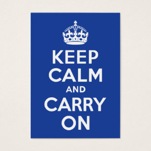 ブルーKeep Calm and Carry On