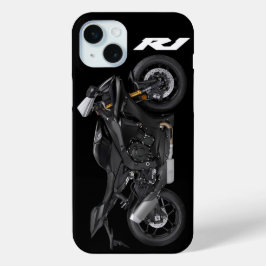 ブルーR1スポーツバイクバイク iPhone 15 MINIケース
