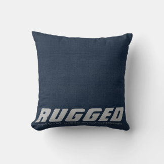 ブルーRUGGED厳しい決意の男らしい装飾用クッション クッション