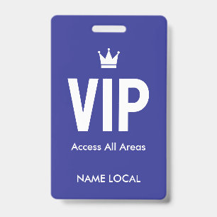 ブルーVIPアクセス認証 VIPラウンジ バッジ