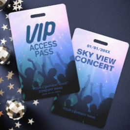ブルーVIPオールアクセスコンサートバッジ バッジ