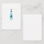 ブルーWKD、ドリンク、かわいい ノートカード (正面/裏面)