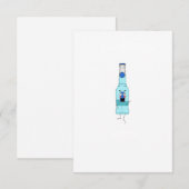 ブルーWKD、ドリンク、可愛い サンキューカード (正面/裏面)