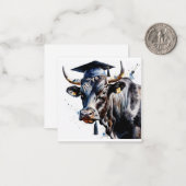 ブル卒業フラットノートカード ノートカード (正面/裏面インサイチュ)