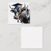 ブル卒業フラットノートカード ノートカード (正面/裏面)