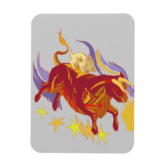 ブル及びウサギ用フレキシブルマグネット マグネット (縦)