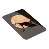 ブル威厳のあるエルクと満月の上昇 マグネット (右側)