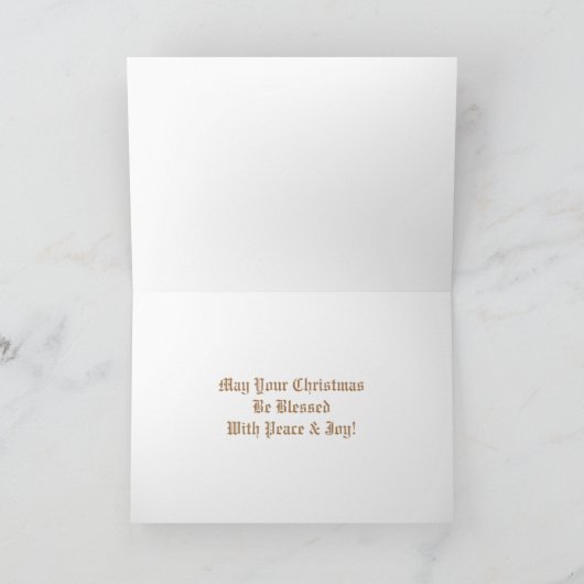 ブル威厳のあるエルクホリデーカード シーズンカード (内部)