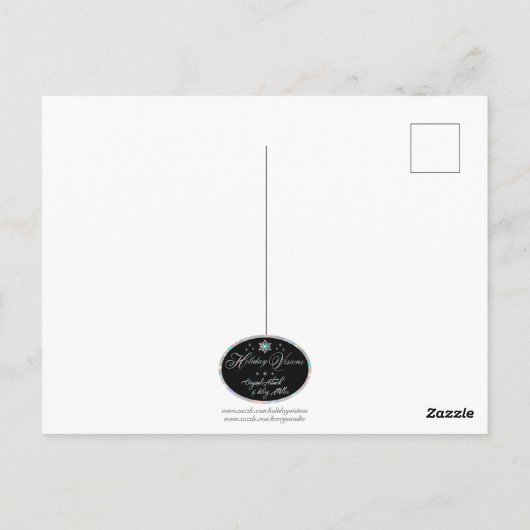 ブル威厳のあるエルク ポストカード (裏面)