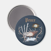 ブル威厳のあるエルク マグネット (正面/裏面)