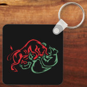 ブル対ベア キーホルダー (裏面)