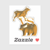 ブル対ベア シール (シート)