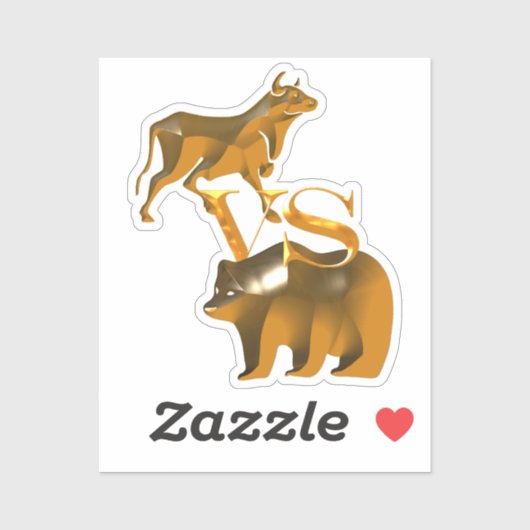 ブル対ベア シール (シート)