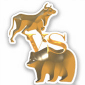 ブル対ベア シール (正面)