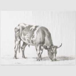 ブル放牧エフェメラデコペヴィンテージファームカウズ 薄葉紙